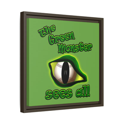 green monster - framed canvas art (green)