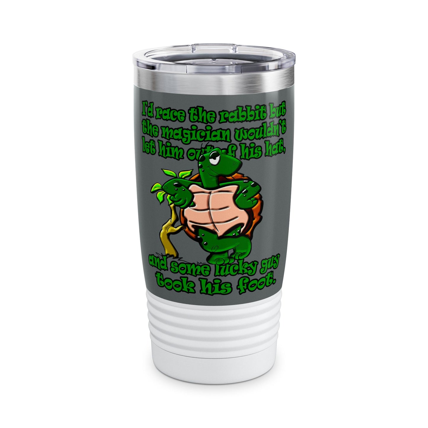 turtle race - Ringneck Tumbler, 20oz (dark grey)
