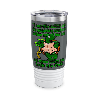 turtle race - Ringneck Tumbler, 20oz (dark grey)