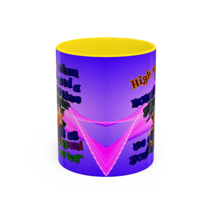 high noon - Accent Mug (purple-pink wave)