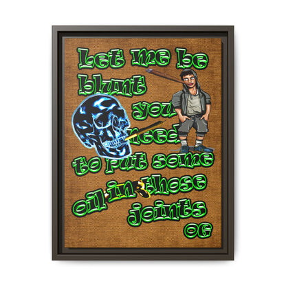 og - framed canvas art (brown papyrus)