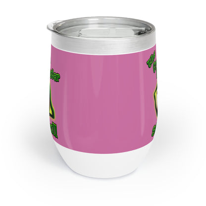 green monster - Chill Wine Tumbler (light pink)