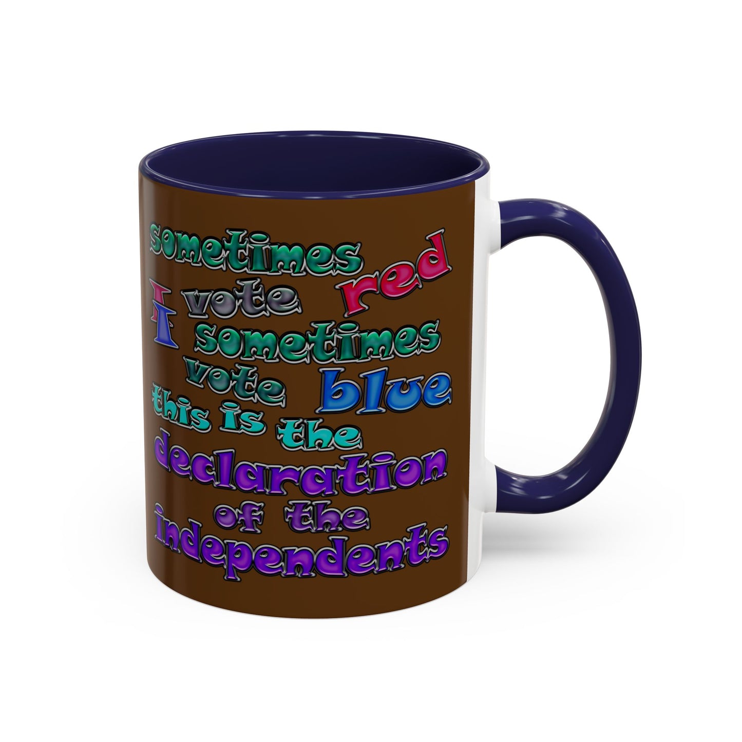 declaration of the independents - Accent Mug (brown)
