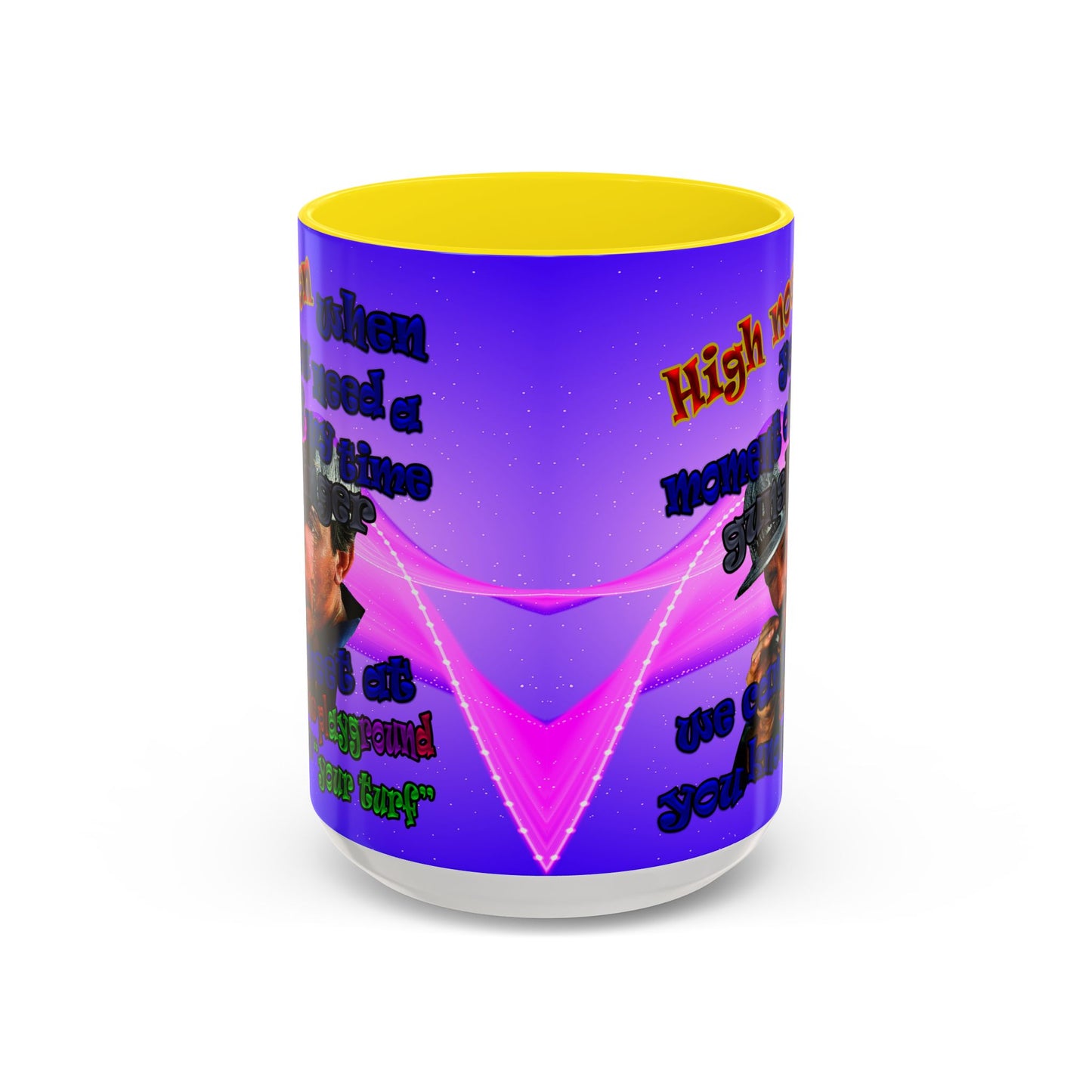 high noon - Accent Mug (purple-pink wave)