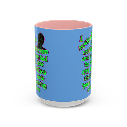 noticed you noticing - Accent Mug (light blue)