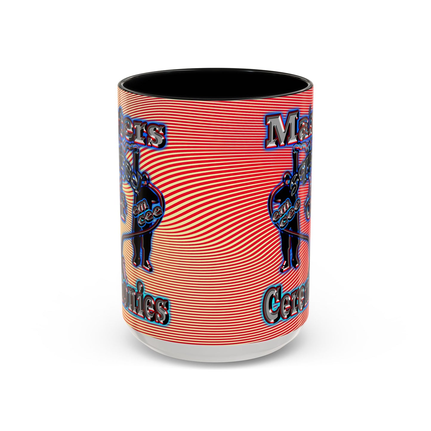 em cee squared - Accent Mug (yellow-orange wave)