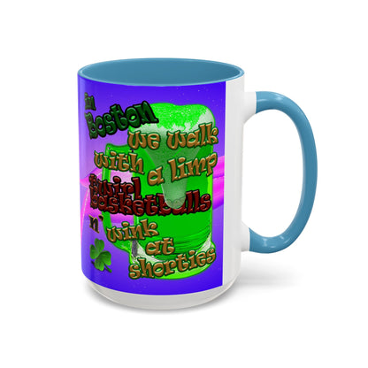 celtics logo - Accent Mug (purple-pink wave)