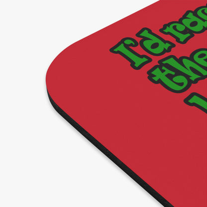 turtle race - Mouse Pad (Rectangle) (dark red)