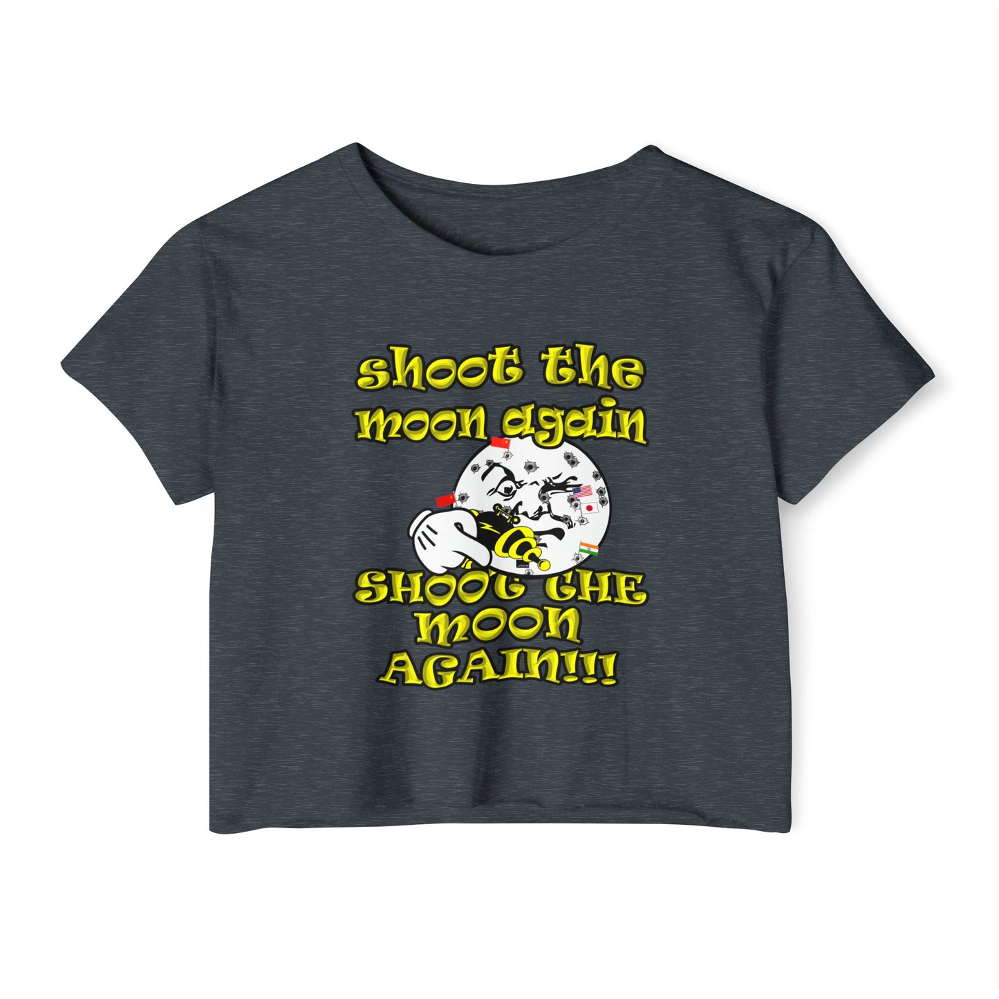 shoot the moon again - Women's Festival Crop Top