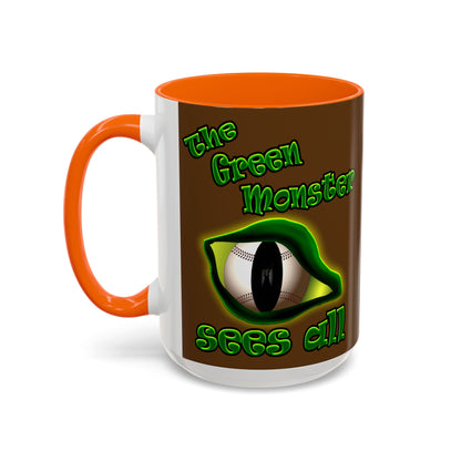 green monster - Accent Mug (brown)