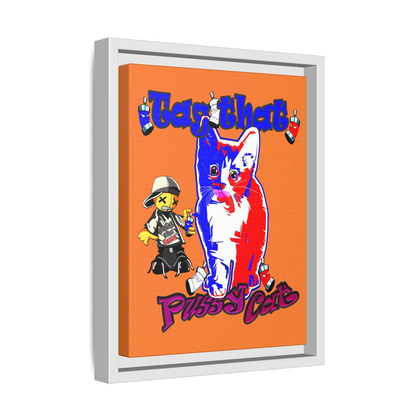 tag that - framed canvas art (crusta)