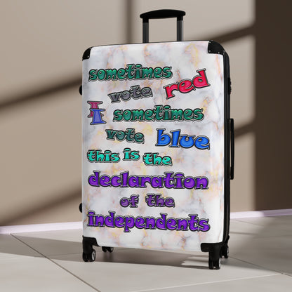 declaration of the independents - Suitcase (white marble)