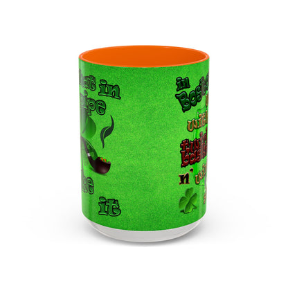 celtics logo - Accent Mug (green turf)