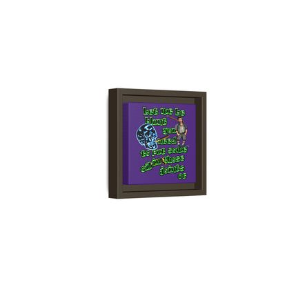 og - framed canvas art (purple)