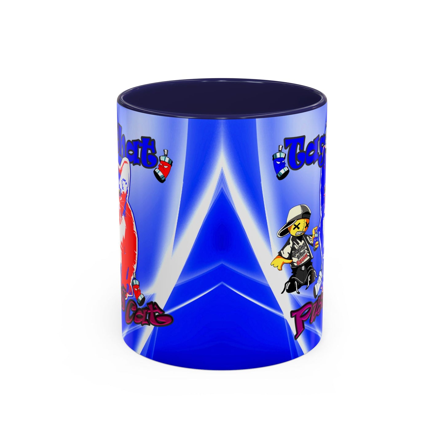 tag that - Accent Mug (blue-white wave)