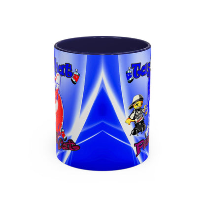 tag that - Accent Mug (blue-white wave)