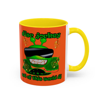 disc jockey - Accent Mug (orange)