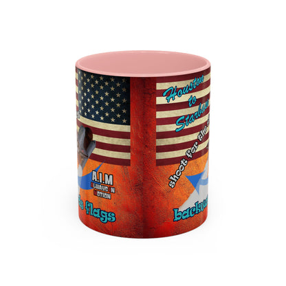shoot for the stars - Accent Mug (burnt orange)