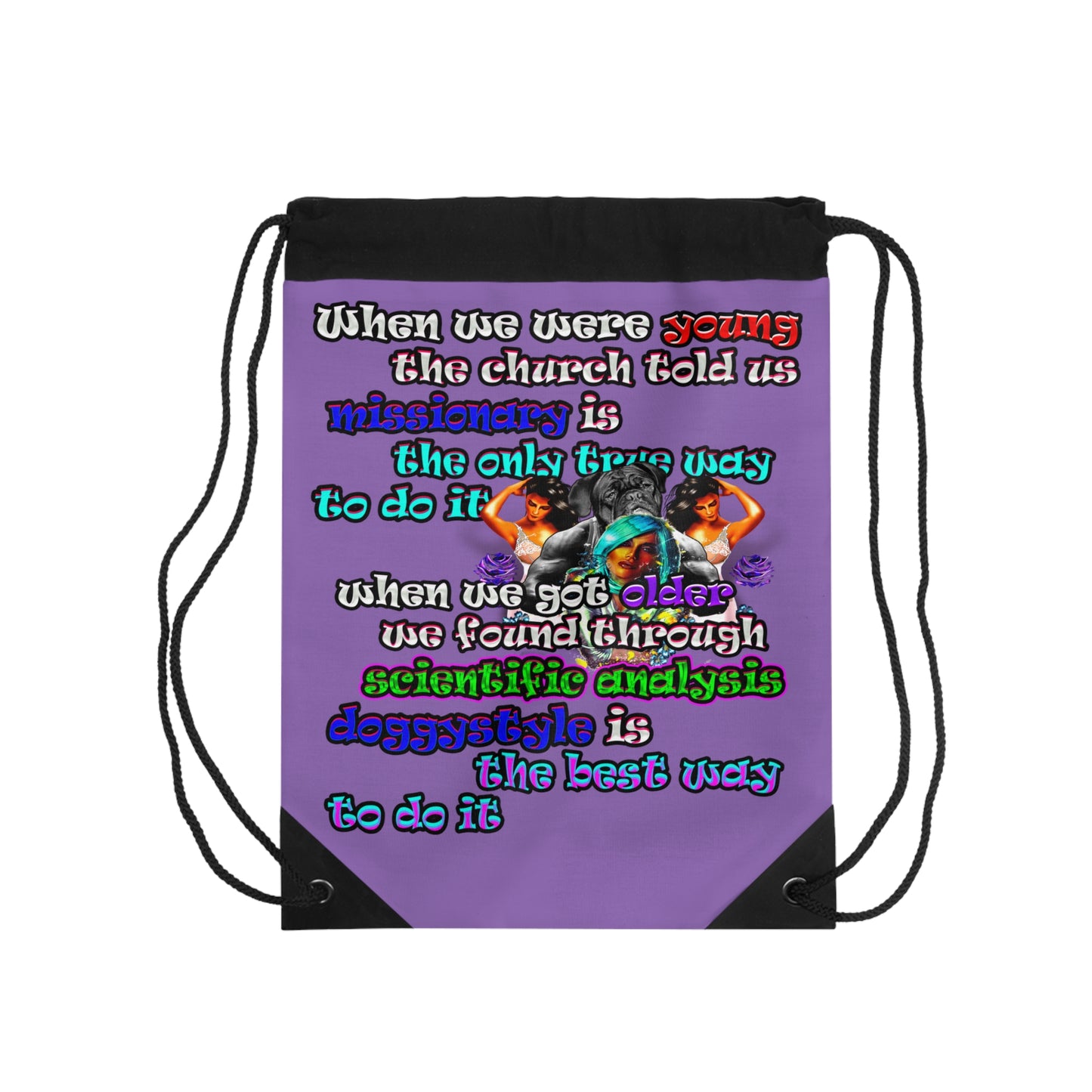 doggystyle - Drawstring Bag (light purple)