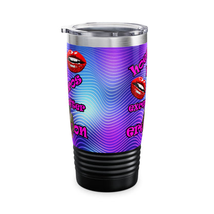 hoes b4 bros - Ringneck Tumbler, 20oz (purple wave)
