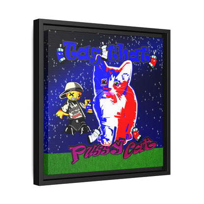 tag that - framed canvas art ('snoops' background)