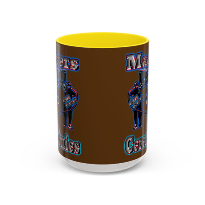 em cee squared - Accent Mug (brown)