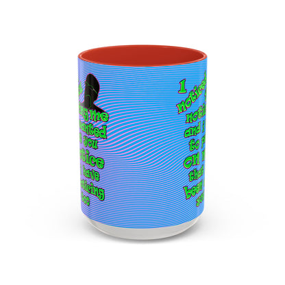 noticed you noticing - Accent Mug (light blue-purple wave)