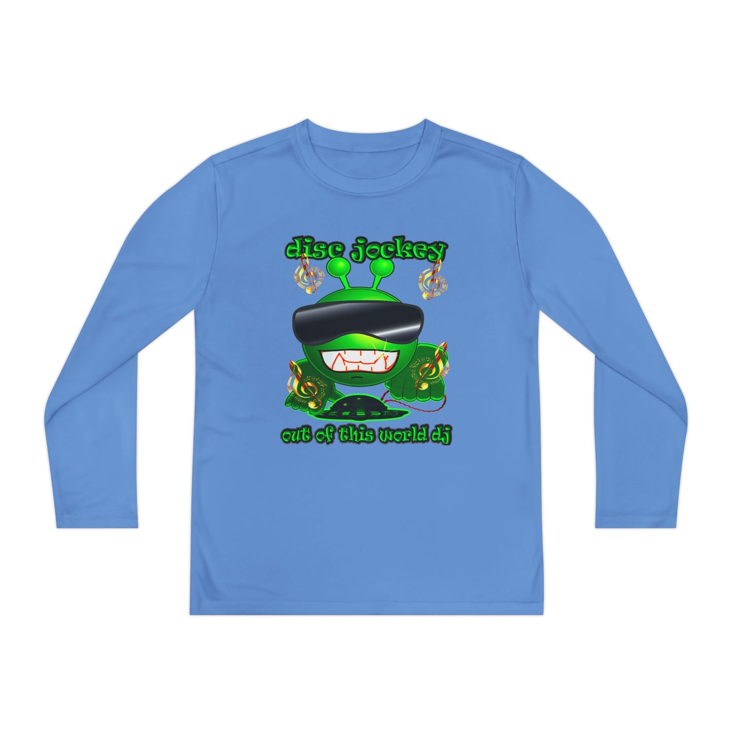 disc jockey - Youth Long Sleeve Competitor Tee
