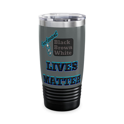 irrelevant - Ringneck Tumbler, 20oz (dark grey)