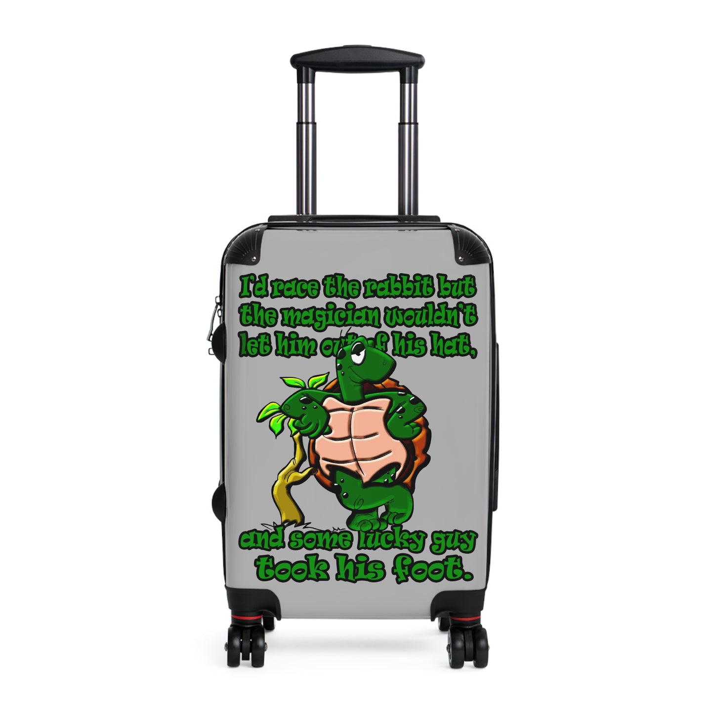 turtle race - Suitcase (light grey)