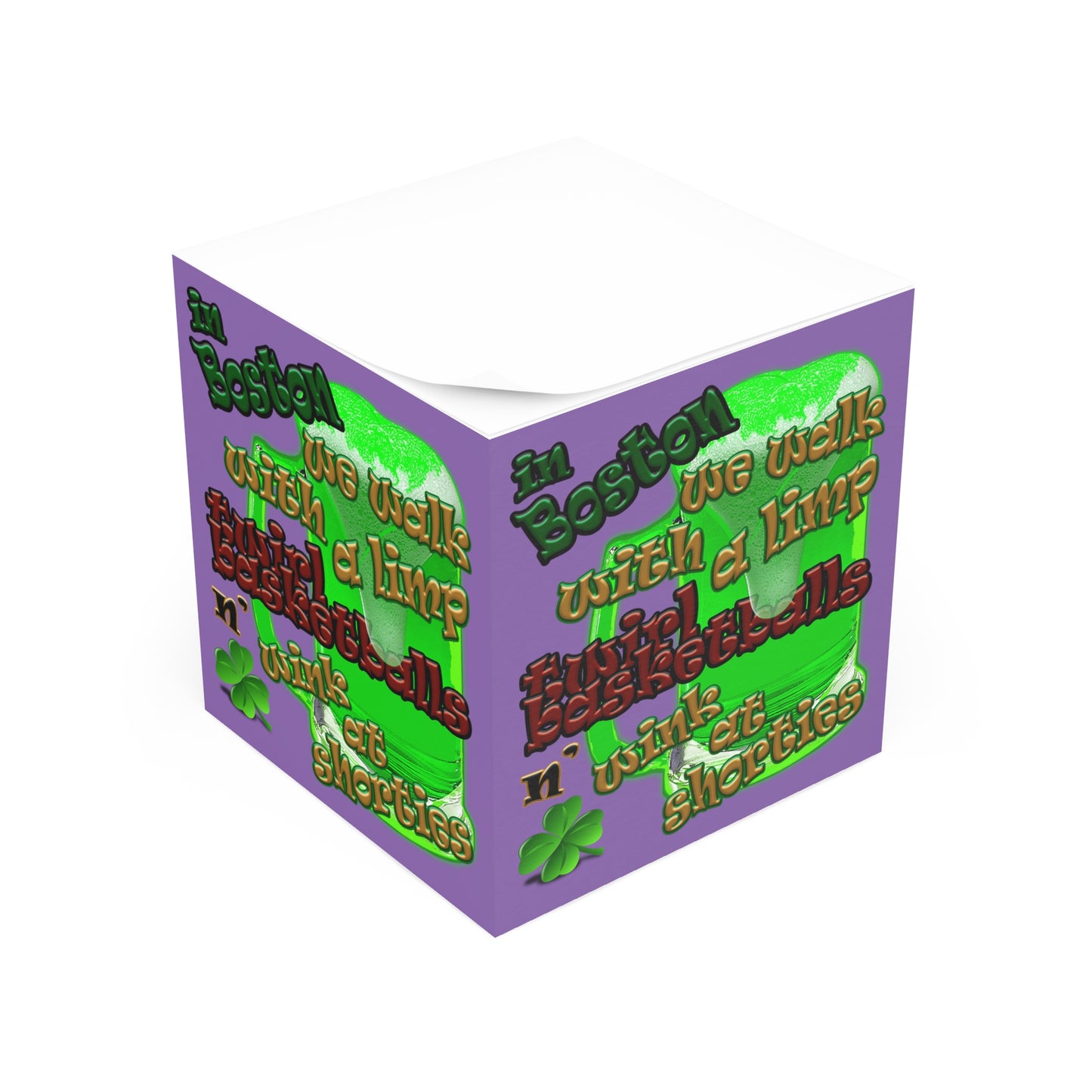 celtic's logo - note cube (light purple)