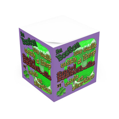 celtic's logo - note cube (light purple)