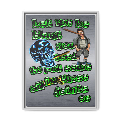 og - framed canvas art (brushed nickel)