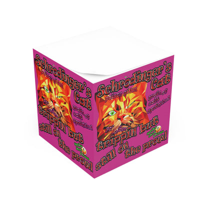 schrodinger's cat - note cube (pink)