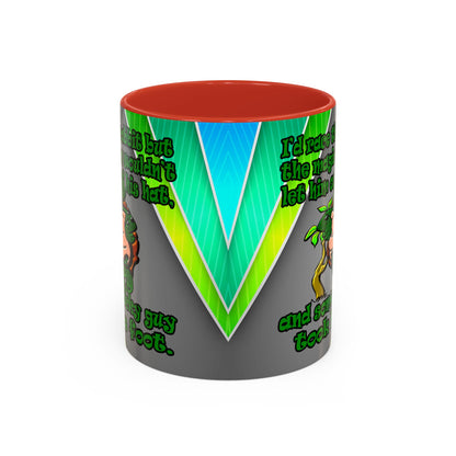 turtle race - Accent Mug (rainbow split)