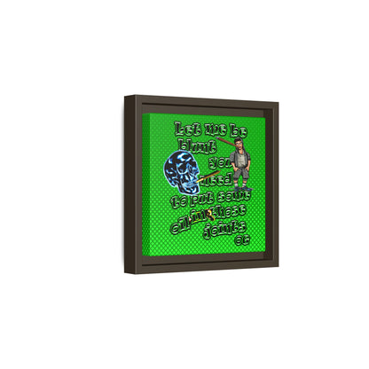 og - framed canvas art (logo green)