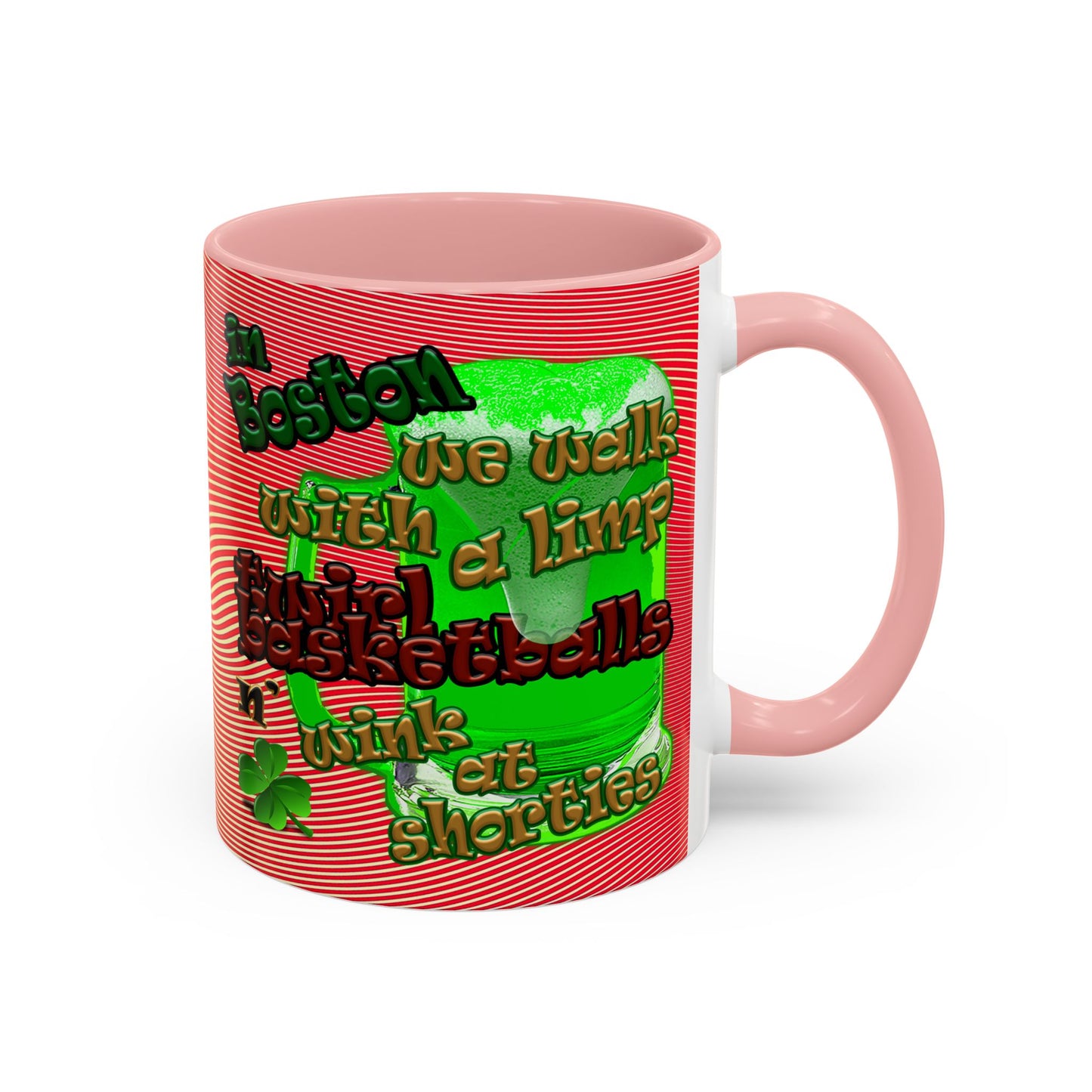 celtics logo - Accent Mug (yellow-orange wave)