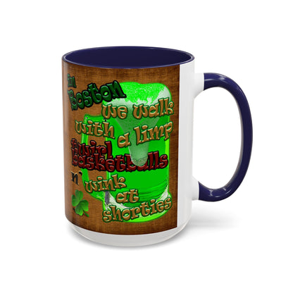 celtics logo - Accent Mug (brown papyrus)