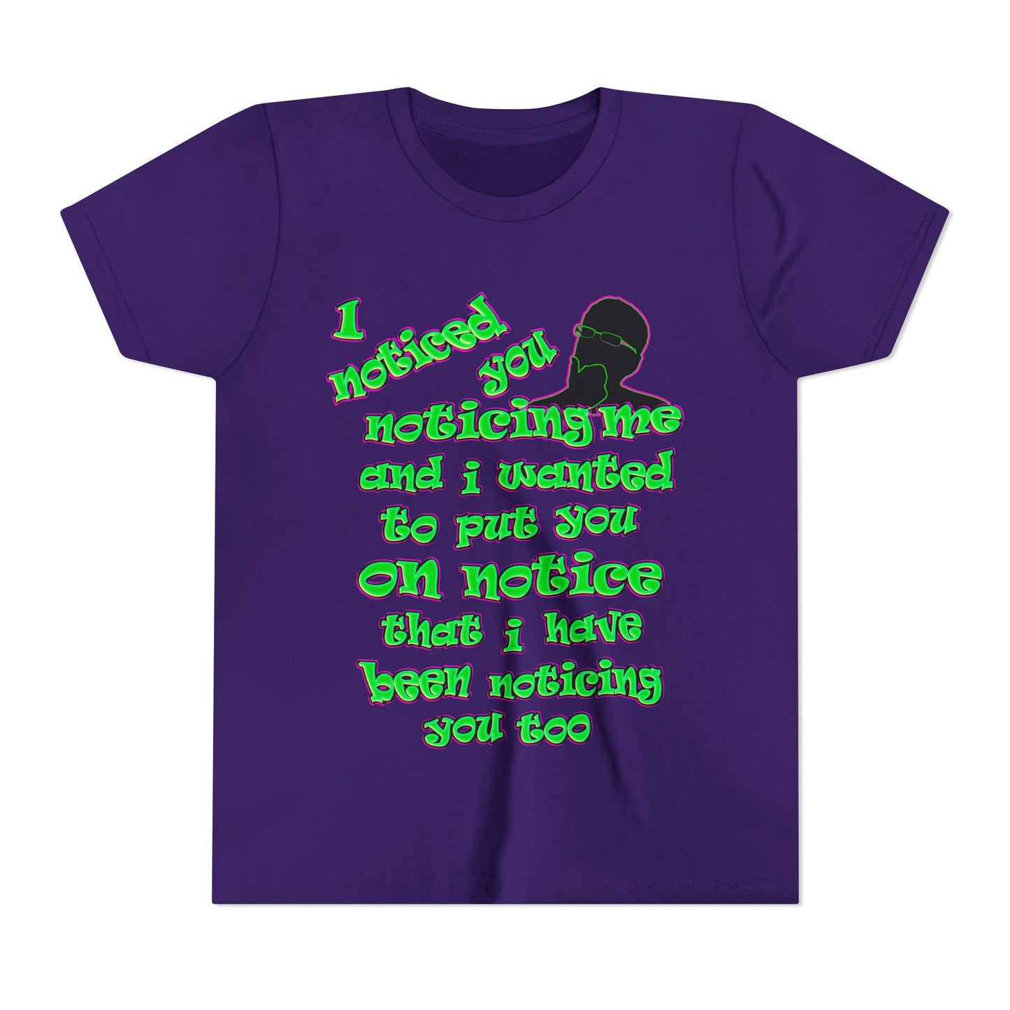 noticed you noticing - Youth Short Sleeve Tee