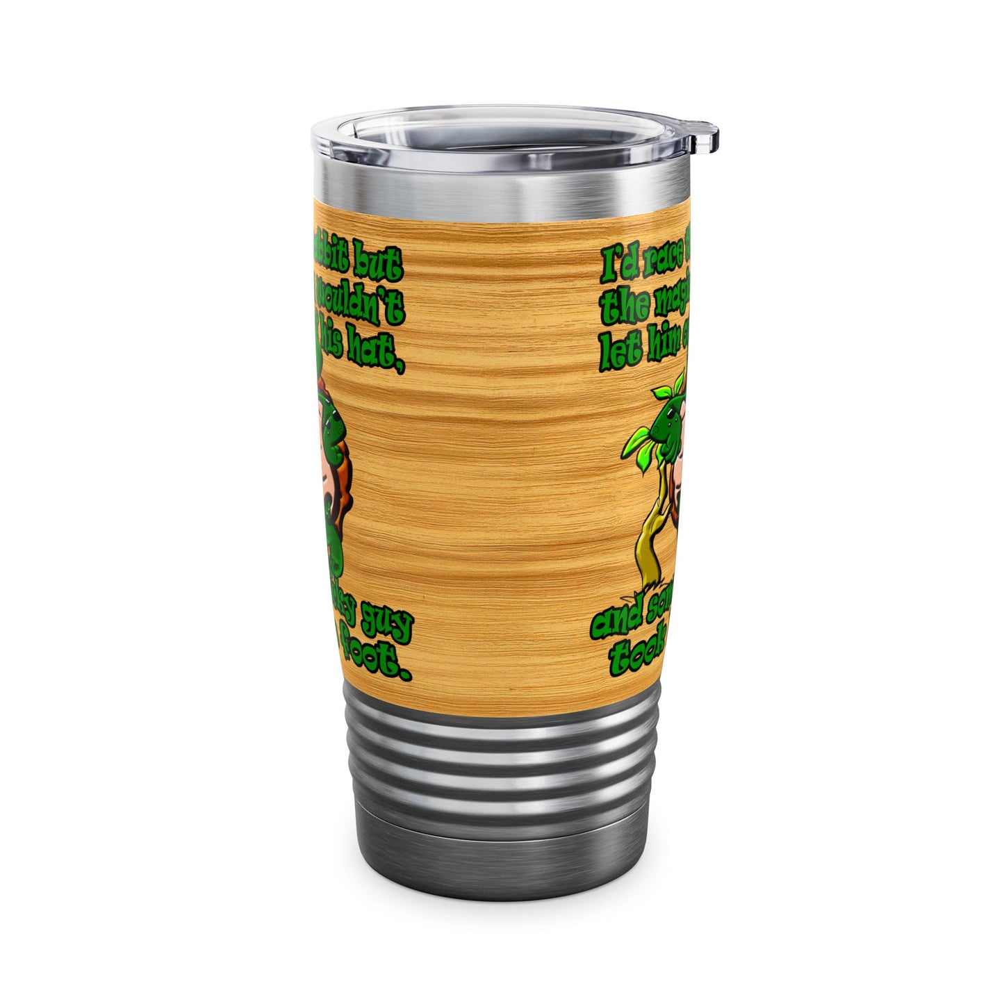 turtle race - Ringneck Tumbler, 20oz (butterscotch wood finish)