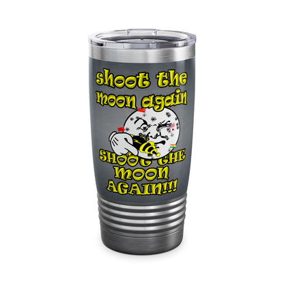 shoot the moon again - Ringneck Tumbler, 20oz (grey-light grey)