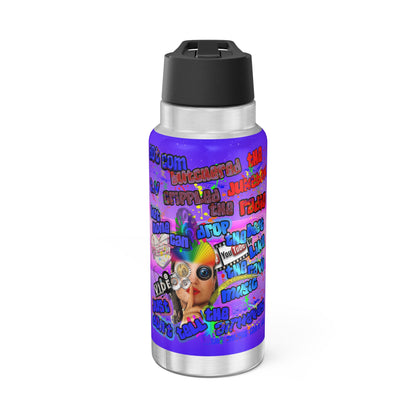 drop the beat - Gator Tumbler, 32oz  (purple-pink wave)