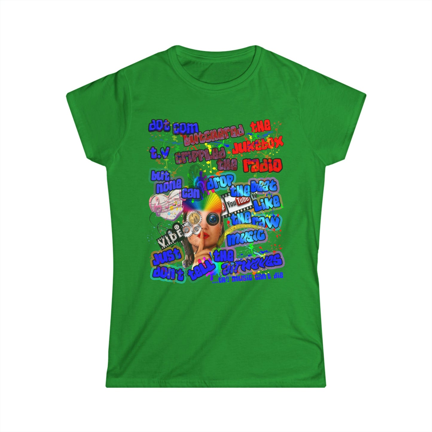 drop the beat - Women's Softstyle Tee