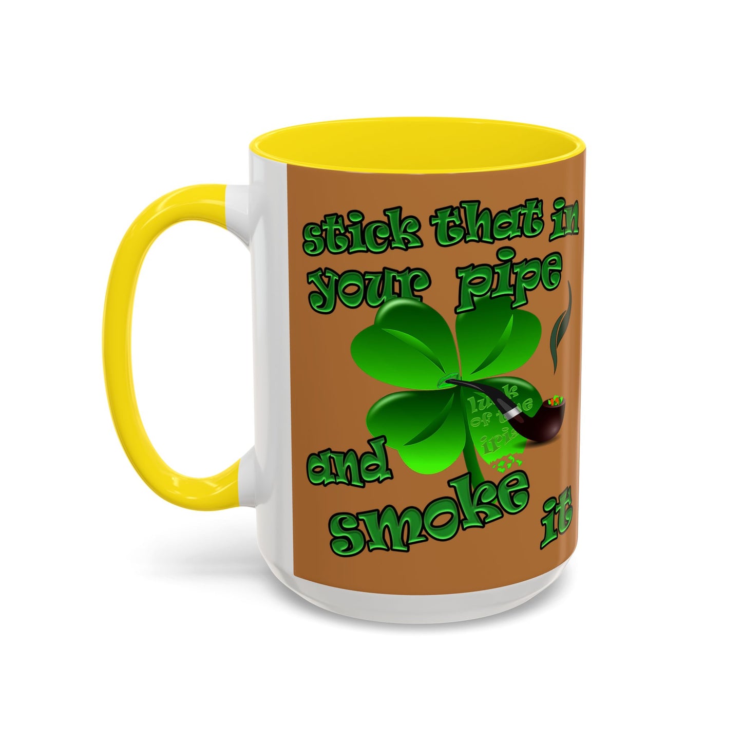 celtics logo - Accent Mug (light brown)