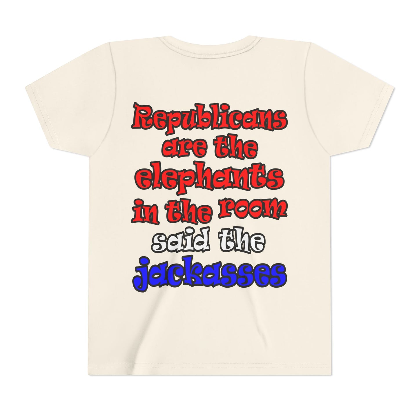 donkeys and elephants - Youth Short Sleeve Tee
