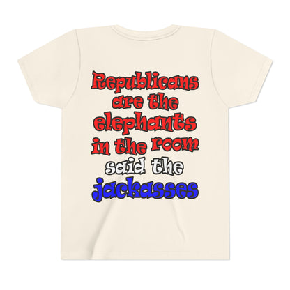 donkeys and elephants - Youth Short Sleeve Tee