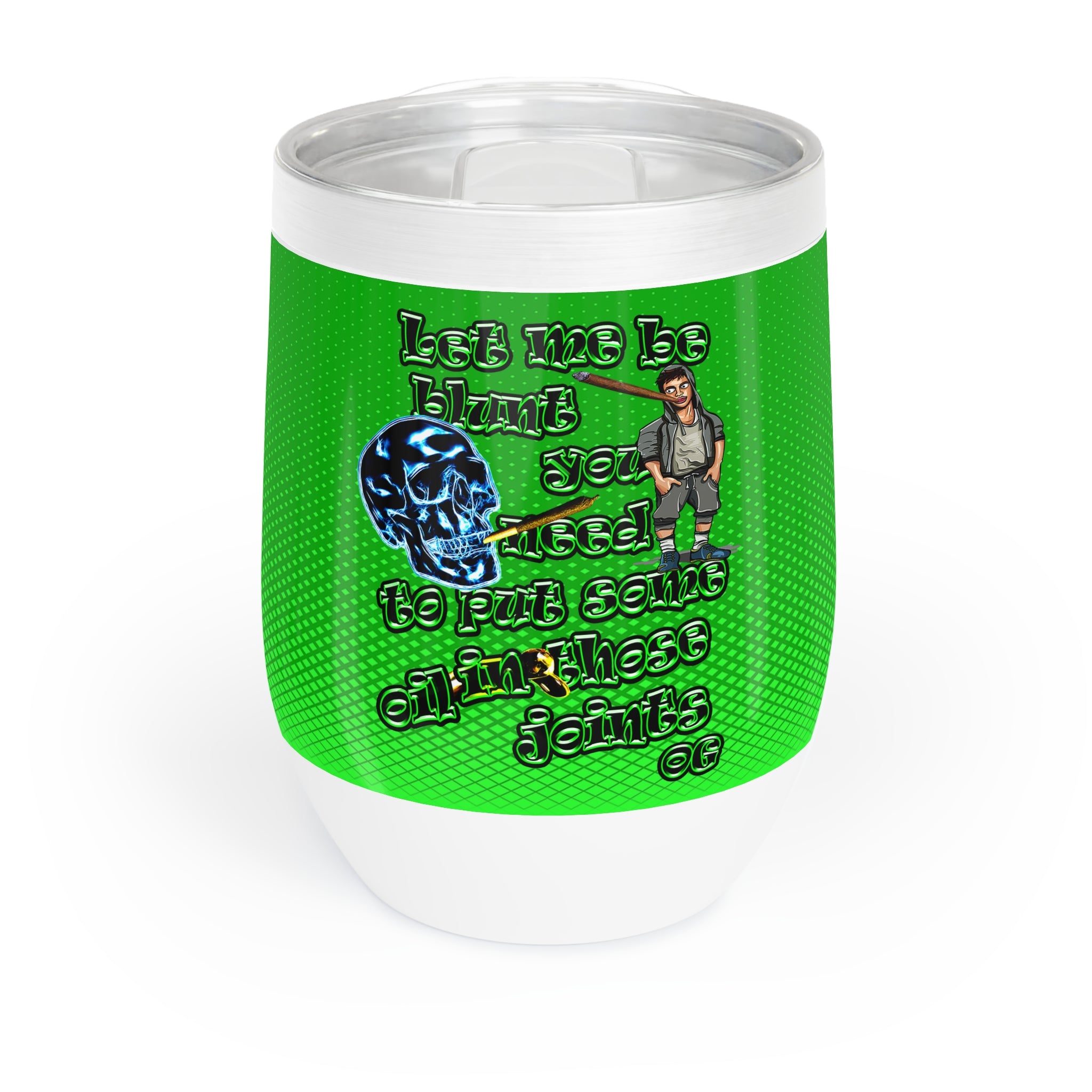 og - Chill Wine Tumbler (logo green)