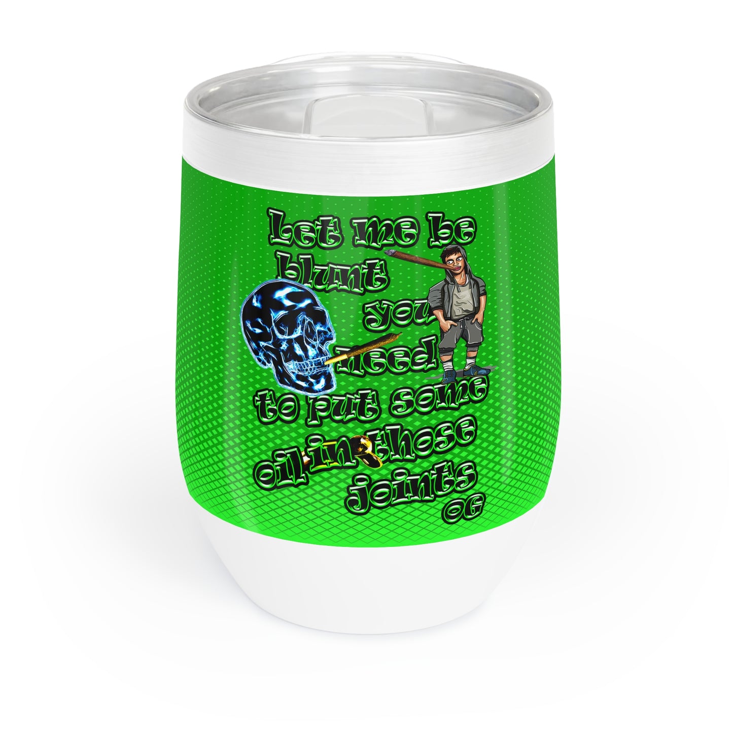 og - Chill Wine Tumbler (logo green)