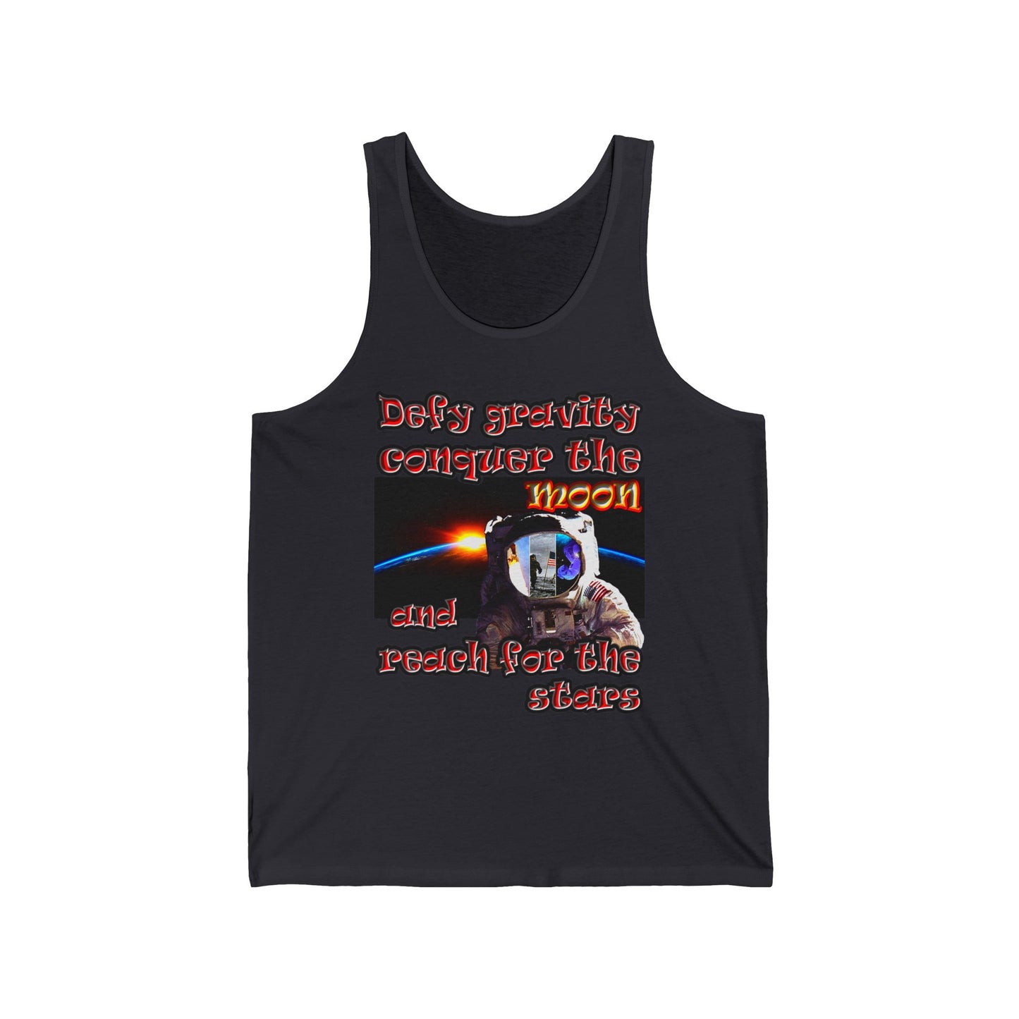 defy conquer reach - Unisex Jersey Tank