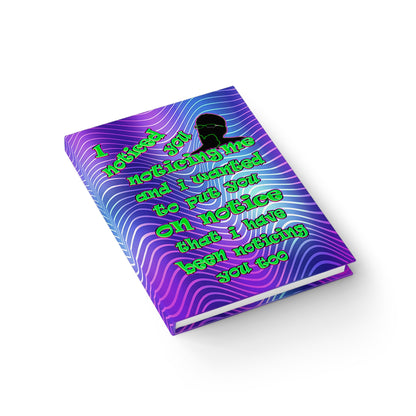noticed you noticing - journal-lined (purple wave)